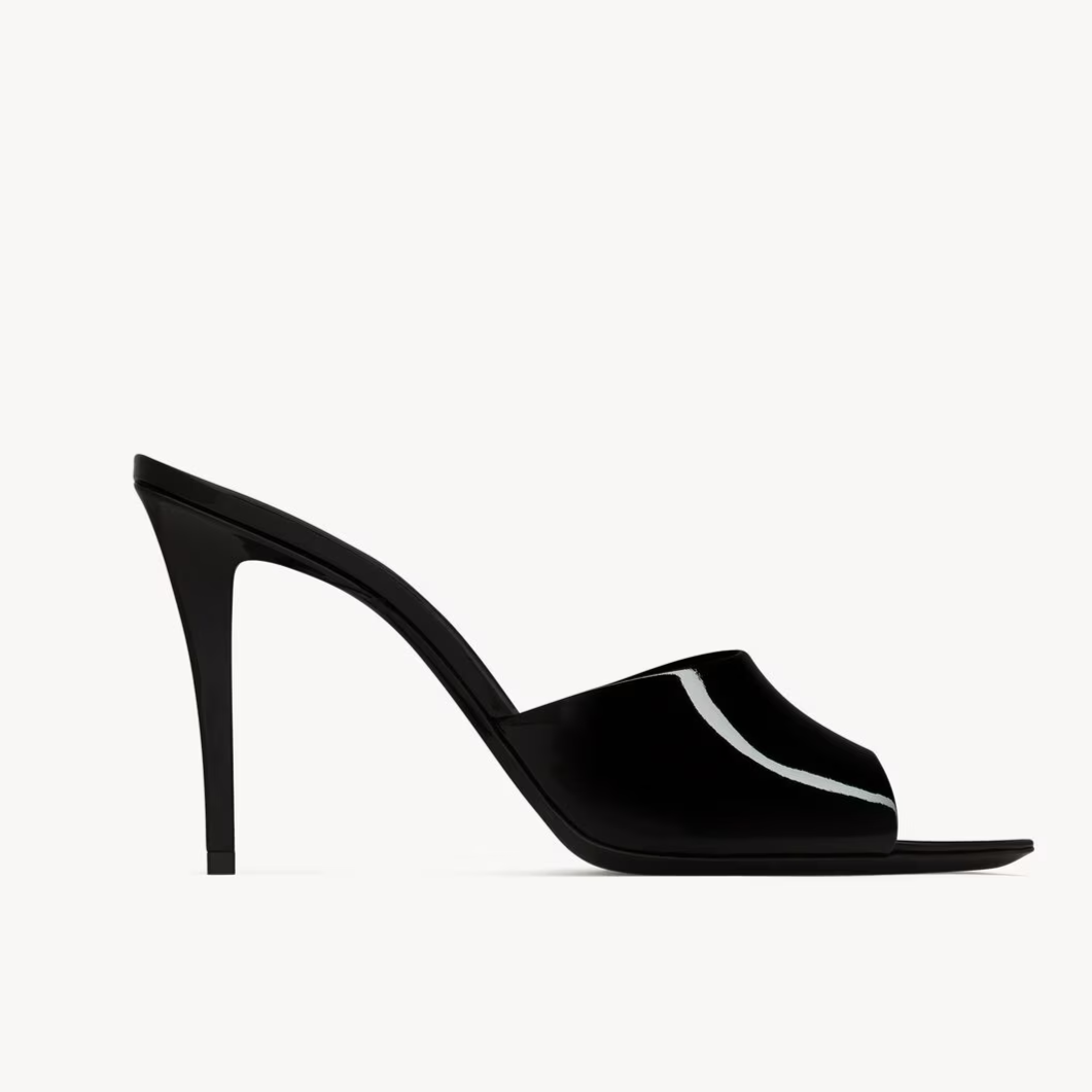 Romy Mules in Patent Leather